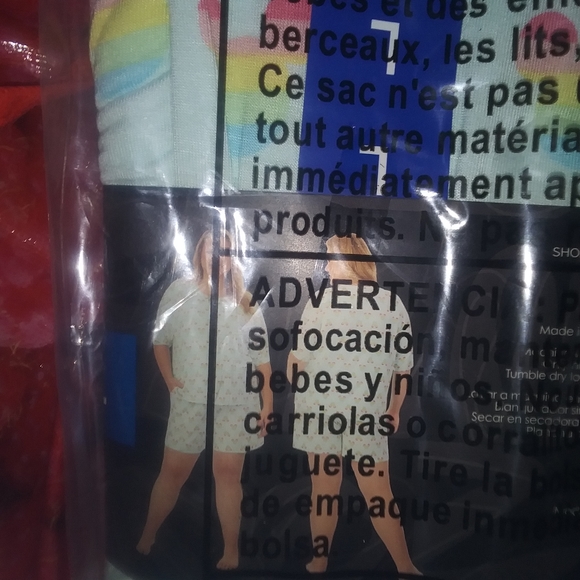 Disney pajama shorts set with pockets size large new - Picture 12 of 12